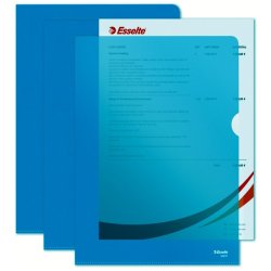 Esselte A4 Omslag - 105my - PP - prget - bl - 100 stk.