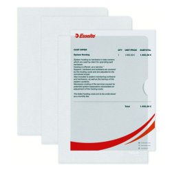 Esselte A5 Omslag - 105my - PP - prget - klar - 100 stk.