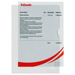 Esselte A5 Omslag - 105my - PP - prget - klar - 100 stk.