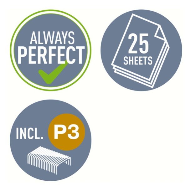 Leitz NeXXt 5501 hftemaskine i sort til 25 ark - Hftepistolfunktion