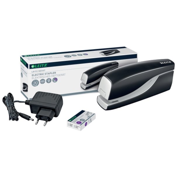 Leitz Hftemaskine - 5532 - elektrisk - hfter op til 10 ark - sort