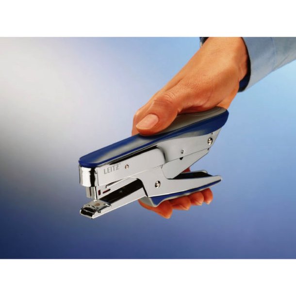 Leitz Hftetang 5545 i metallic bl/slv - til 15 ark