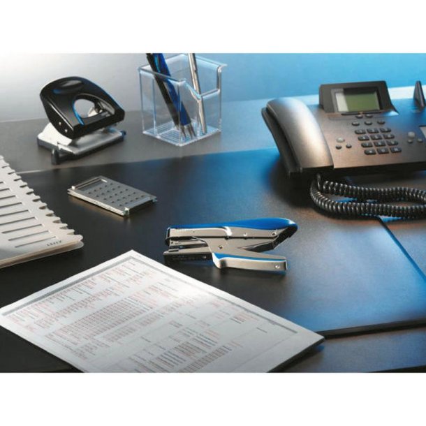 Leitz Hftetang 5545 i metallic bl/slv - til 15 ark