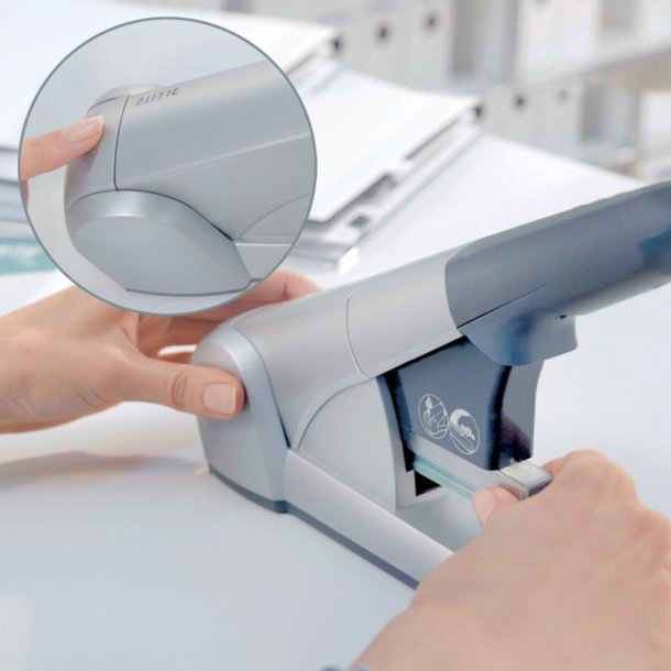 Leitz Hftemaskine - 5551 - HD - hfter op til 80 ark - slv