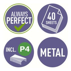 Leitz langhfter Hftemaskine - 560 - hfter op til 40 ark - sort