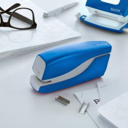 Leitz Hftemaskine - WOW - batteri - hfter op til 10 ark - bl