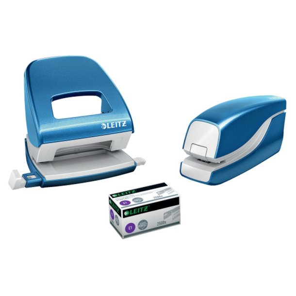 Leitz Hftemaskine - WOW - batteri - hfter op til 10 ark - bl