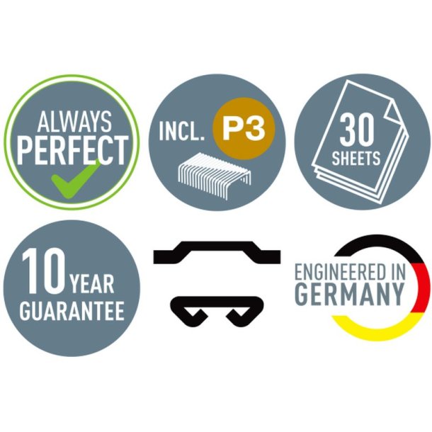 Leitz Cosy hftemaskine i varm gul til 30 ark