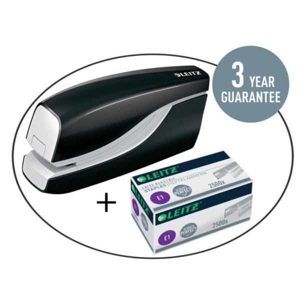 Leitz Hfteklammer - No10 - E1 - elektrisk - hfter op til 10 ark - 2500 stk.