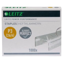 Leitz Hfteklammer - 26/6 - P3 - hfter op til 30 ark - 1000 stk.