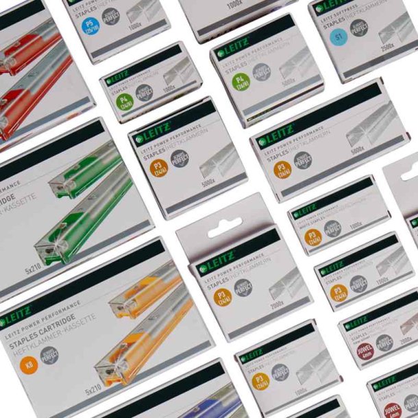 Leitz Hfteklammer - No - 8 - P1 - hfter op til 15 ark - 1000 stk.