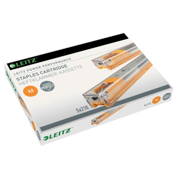 Leitz Hftekassette - 26/8 - K8 - hfter op til 40 ark - 5x210 stk.