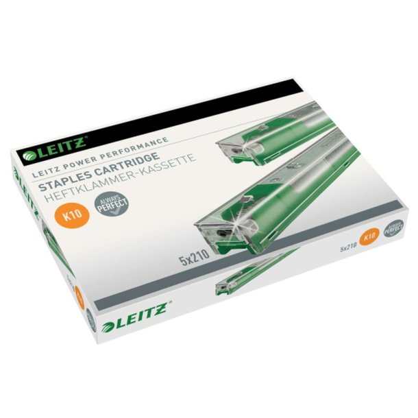 Leitz Hftekassette - 26/10 - K10 - hfter op til 55 ark - 5x210 stk.