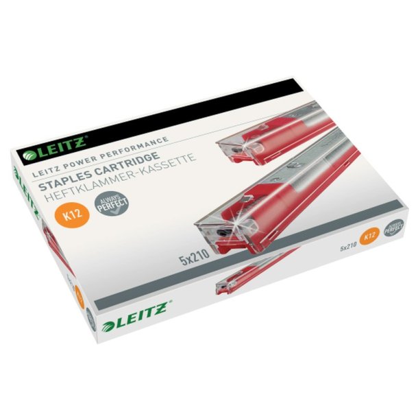 Leitz Hftekassette - 26/12 - K12 - hfter op til 80 ark - 5x210 stk.