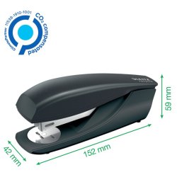 Leitz NeXXt hftemaskine i sort - til 30 ark - af Recycled plast