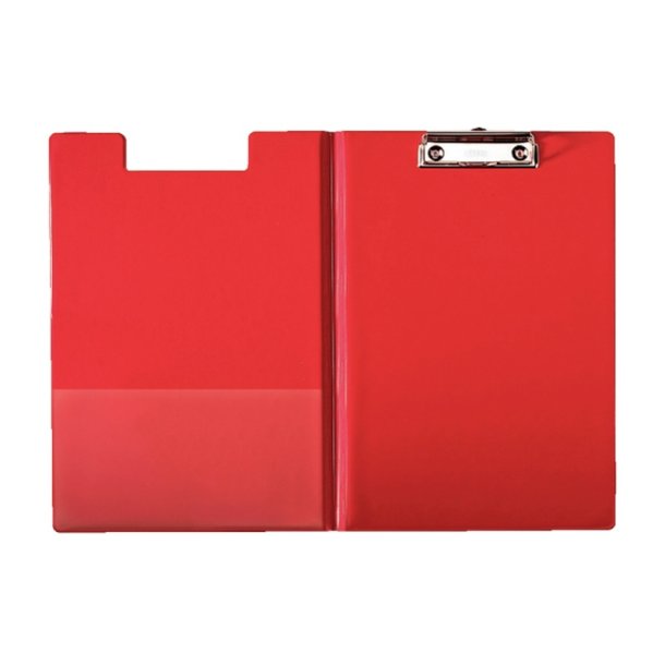 Esselte A4 Clipboard - med forside - Skriveplade i svejset plastic - 200 ark - lomme - rd