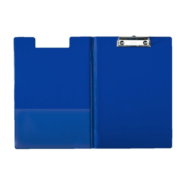 Esselte A4 Clipboard - med forside - Skriveplade i svejset plastic - 200 ark - lomme - bl