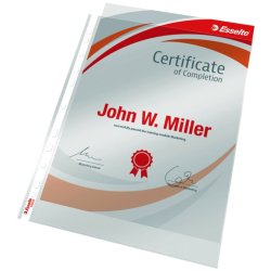 Esselte plastlommer A4 - 105my - glasklar - 100 stk.