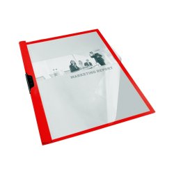 Esselte A4 Klemmappe/Prsentationsmappe - Vivida - PP - rd med transparent forside