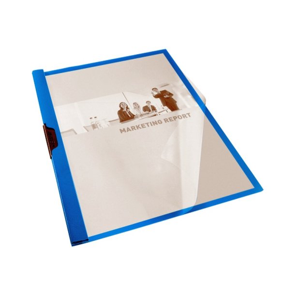 Esselte A4 Klemmappe/Prsentationsmappe - Vivida - PP - bl med transparent forside