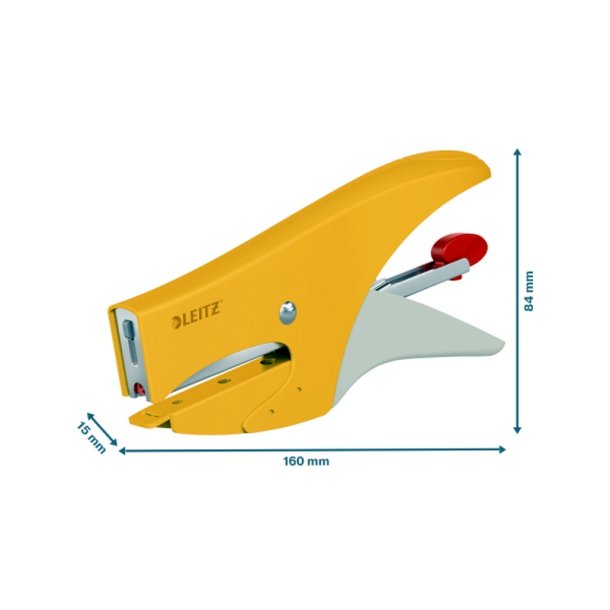 Leitz Cosy Mini Hftetang i varm gul - til 15 ark
