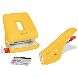 Leitz Cosy Mini Hftetang i varm gul - til 15 ark