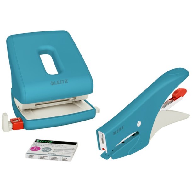 Leitz Cosy Mini Hftetang i rolig bl - til 15 ark