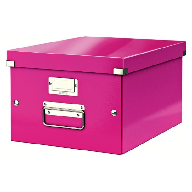 Leitz arkivboks - Click&Store - mellem - WOW - pink