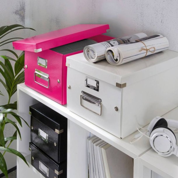 Leitz arkivboks - Click&Store - mellem - WOW - pink