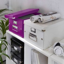 Leitz arkivboks - Click&Store - mellem - WOW - lilla