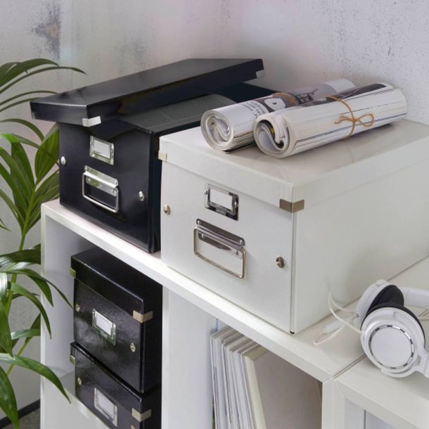 Leitz arkivboks - Click&Store - mellem - sort