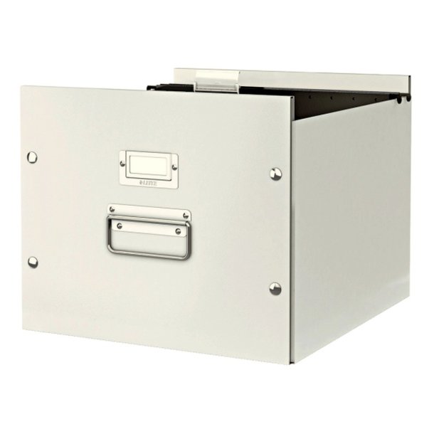 Leitz arkivboks - Click&Store - til hngemappe - hvid