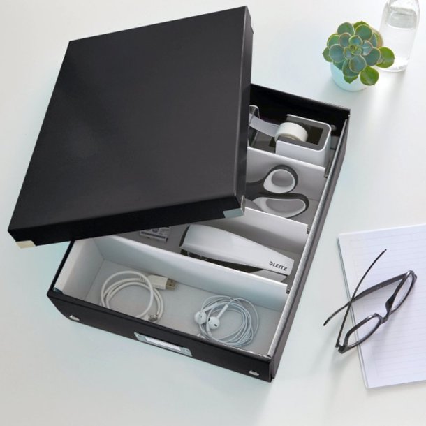 Leitz Organizer boks - Click&Store - mellem - sort