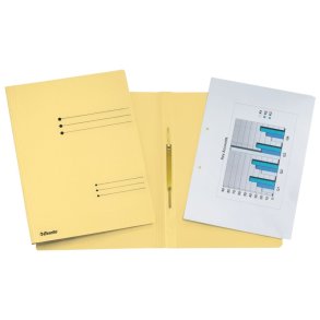 Esselte A4 Arbejdsmappe - i genbrugs karton - gul