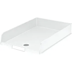 Esselte brevbakke - krom stativ C4 - ensfarvet hvid