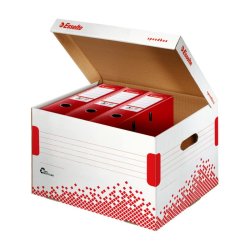 Esselte opbevaringskasse - Speedbox til A4 mapper - Passer til 5 stk.75 mm brevordnere