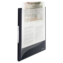 Esselte sort prsentationsmappe A4 med 20 lommer - Vivida