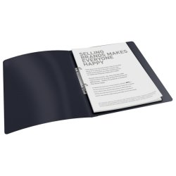 Esselte A4 Ringbind - Vivida sort - 16mm 2-ring - rygbredde 25mm