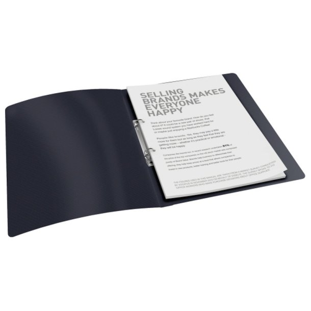 Esselte A4 Ringbind - Vivida sort - 16mm 2-ring - rygbredde 25mm