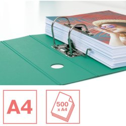 Esselte A4 Brevordner Colour'Ice - Poly Foam - 82 mm - grn