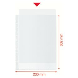 Esselte plastlommer A4 - 70my - 100% recycled - 100 stk.