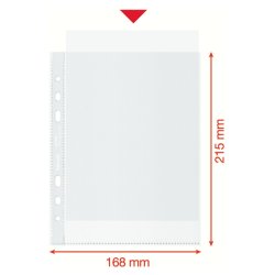 Esselte plastlommer A5 - 70my - 100% recycled - 100 stk.
