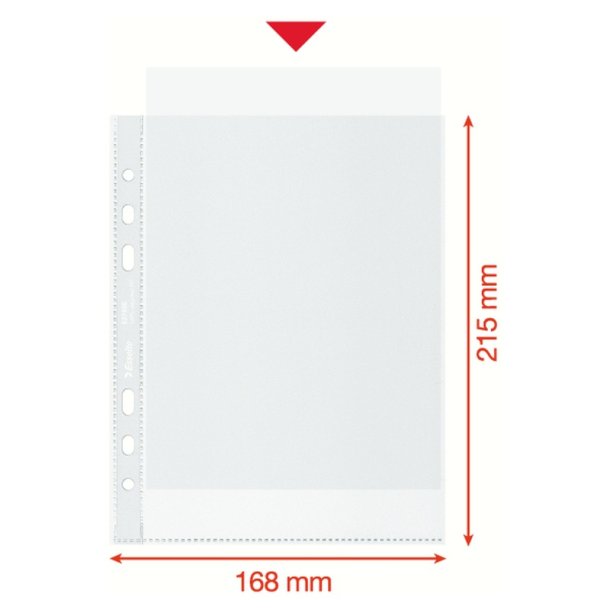 Esselte plastlommer A5 - 70my - 100% recycled - 100 stk.