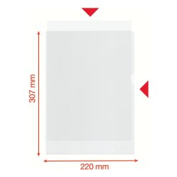 Esselte A4 Omslag - recycled - 100my - PP - prget 100 stk.