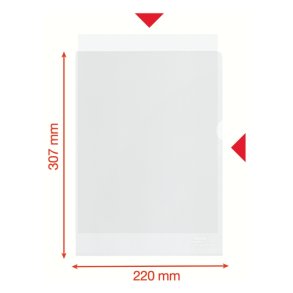 Esselte A4 Omslag - recycled - 100my - PP - prget 100 stk.