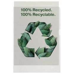 Esselte A4 Omslag - recycled - 100my - PP - prget 100 stk.