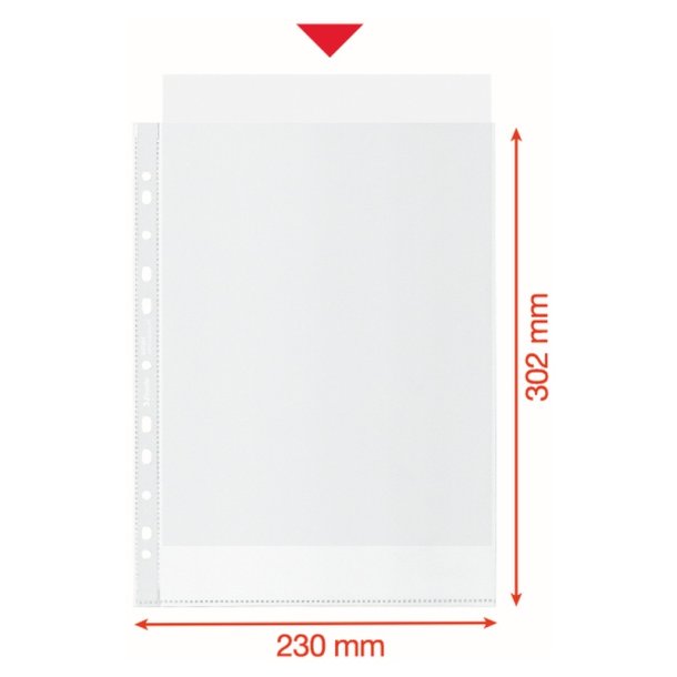 Esselte plastlommer A4 - 70my - 100% recycled - 50 stk.
