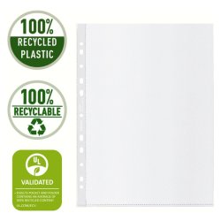 Esselte plastlommer A4 - 70my - 100% recycled - 50 stk.
