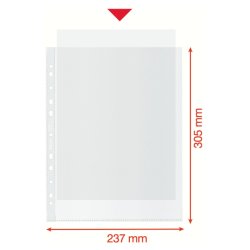 Esselte plastlommer A4 Maxi - 70my - 100% recycled - 50 stk.