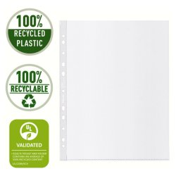 Esselte plastlommer A4 Maxi - 100my - 100% recycled - 100 stk.